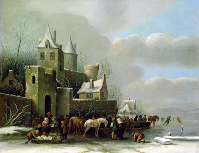 Winter Scene by Claes Molenaer